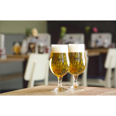 Logo trade promotional giveaways image of: Munich Beer Glass 370 ml